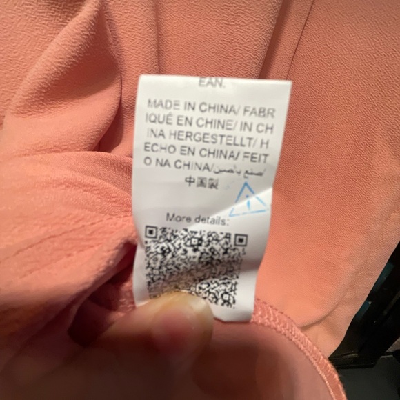 SHEIN Curve Women Pullover Dress Dusty Rose & Ivory Pearl detail Around Neck 0XL - Picture 10 of 16